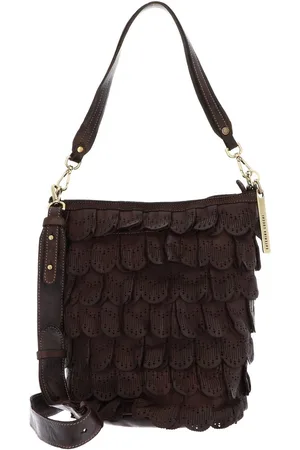 Caterina Lucchi Schoudertas Sorrento Asia Bucket Bag Bruine