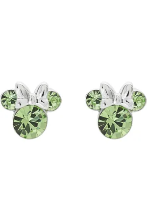Gresham Disney Minnie Silver Plated August Birthstone Stud Earrings