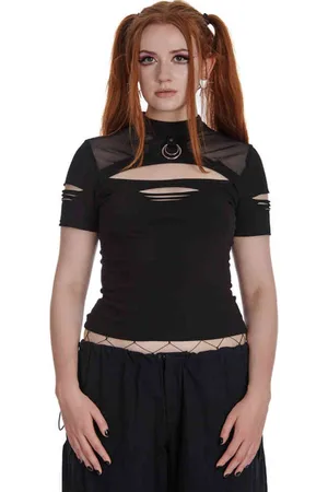 Banned Retro Gravitas Cut Out Top - L
