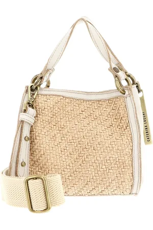 Caterina Lucchi Schoudertas Handtas Firenze Anna Shopping Bag Beige