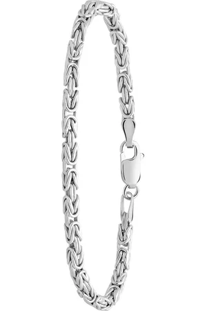Lucardi Jongens - Armband met plating - Cadeau - Echt - Zilverkleurig