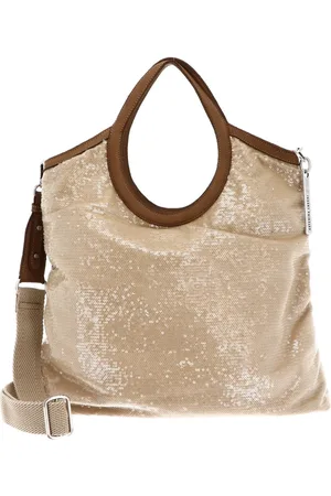 Caterina Lucchi Schoudertas Los Angeles Alice Shopping Bag Lichtbruin