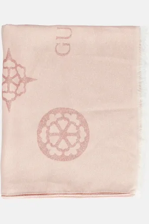Guess Zalani sjaal L dusty rose logo
