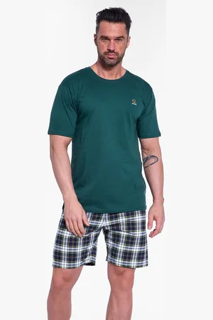 Cornette Katoenen Pyjama Heren Volwassenen Korte Mouw Korte Broek Shortama Nature 2 326/182 4XL