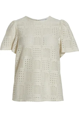VILA T-shirt Vinovira O-neck S/s Top 14106577 Birch Dames