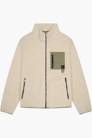 Quotrell Montagne Zip Jacket Off White/Faded