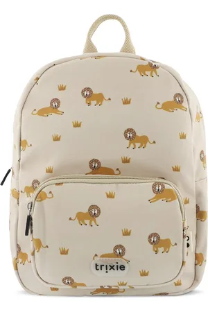 Trixie Rugzak – Lively Lion - Schooltas Waterafstotend - Boekentas voor Kind - Voor Jongens en Meisjes – 100% gerecycleerd PET - Leeuw