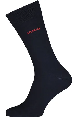 HUGO BOSS HUGO logo sokken (2-pack) - herensokken katoen - donkerblauw