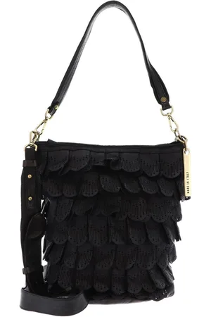 Caterina Lucchi Schoudertas Sorrento Asia Bucket Bag Zwart