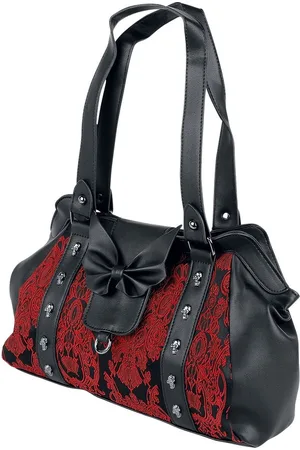 Banned Alternative Banned Maplesage Handtas rood-zwart Polyester Dames - Gothic, Rock wear