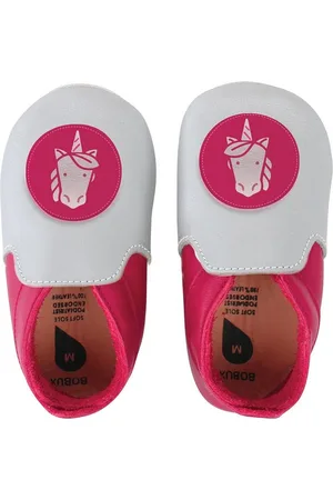 Bobux Babyslofjes silver fuchsia unicorn loafer - maat 20