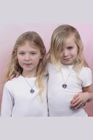Gresham Fashion Stitch and Angel BFF Necklace set