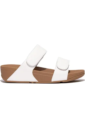 FitFlop Lulu Adjustable Leather Slides Vrouwen - Urban