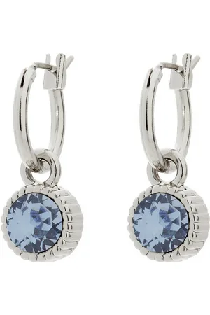 Biba Oorbellen - Oorhanger - - Swarovski Steen - Verzilverd - Nikkelvrij - Zilverkleurig