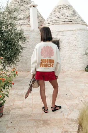 Colourful rebel Summer Shell Dropped Shoulder Sweat - Dames - Sweaters - M