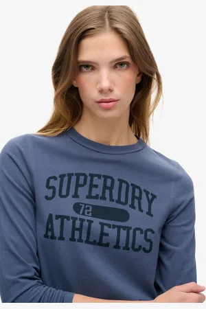 Superdry Athletic Ringer Slim T-shirt Met Lange Mouwen S Vrouw