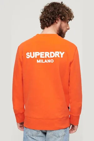 Superdry Sport sweatshirt met ronde hals en losse pasvorm - Heren - Truien