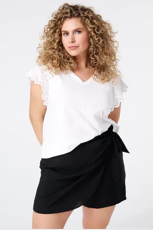 MS Mode Top T-shirt met details op de mouwen