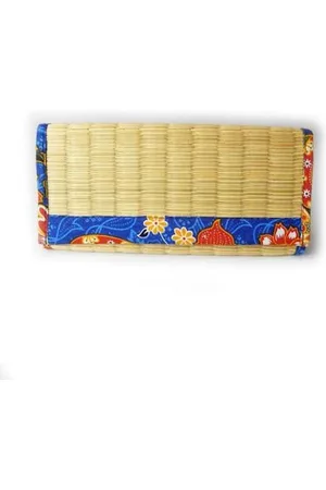 Merkloos Fairtrade bamboe/batik portemonnee