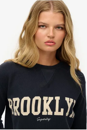 Superdry Ath Essential Graphic T-shirt Met Lange Mouwen Zwart XS Vrouw