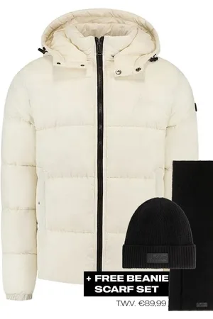 Malelions Donn Puffer Jacket 2.0 White