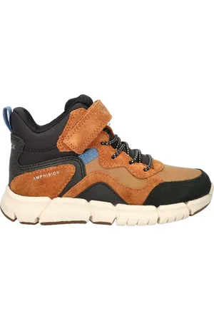 Geox J Flexyper jongens veterboot - bruin