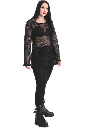 Banned Retro Bff Net Longsleeve top - 2XL
