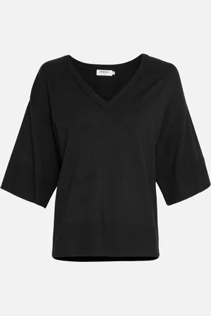Moss Copenhagen MSCH Eslina Rachelle 2/4 V Pullover Black