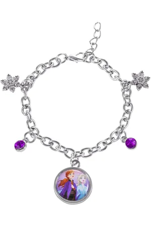 Gresham Disney Frozen II Anna & Elsa Multicoloured Enamel Costume Charm Bracelet