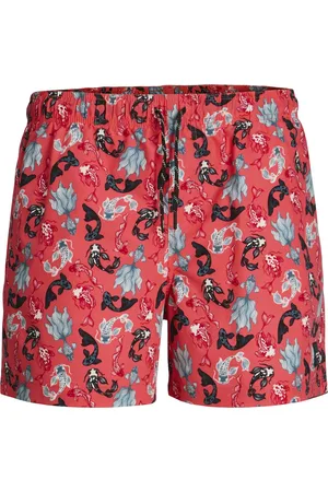 JACK & JONES JACK&JONES - JPSTMAUI JJSWIM NOVELTY AOP AKM SN JNR - Jongens - Zwembroeken