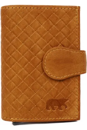 Bear Design Lederen Gevlochten RFID Creditcardhouder / Pasjeshouder Evie
