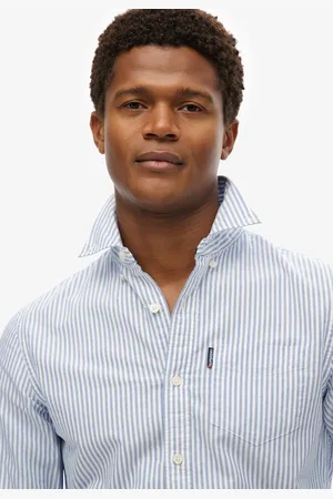 Superdry Essentials Oxford-overhemd met lange mouwen - Heren - Lange mouwen shirts