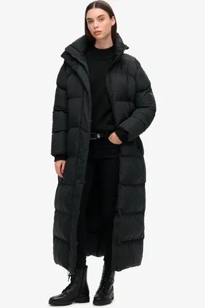 Superdry Maxi lange pufferjas - Dames - Gewatteerde jassen