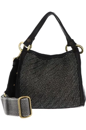 Caterina Lucchi Schoudertas Handtas Firenze Anna Shopping Bag Zwart