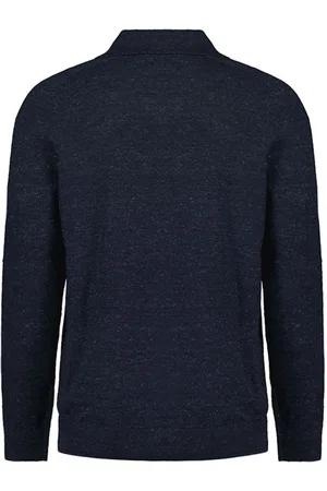 No Excess 27230205 - Pullover Polo With Linen