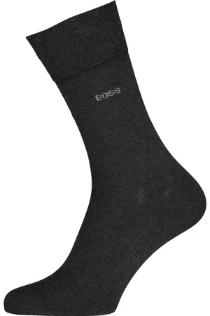 HUGO BOSS BOSS George uni (1-pack) - herensokken katoen - antraciet