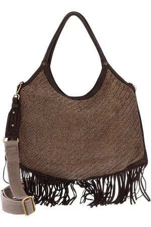 Caterina Lucchi Schoudertas Firenze Agata Pentagon Shopping Bag Bruine
