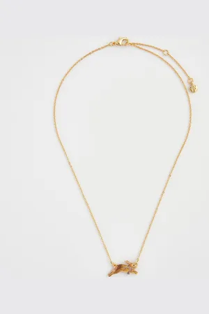 Fable England - Ketting - Sieraad - Bruin - Goudkleurig - One size - Cosy Bunny