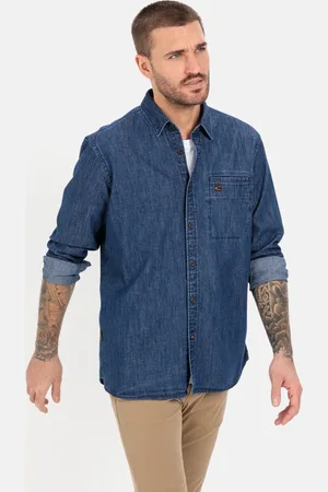 Camel Active Denim Shirt van puur katoen