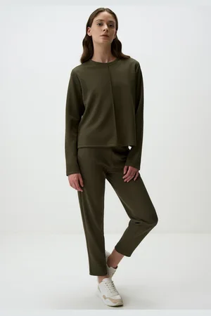 Jimmy Key Hoge Taille Strik Detail Gebreid Broek