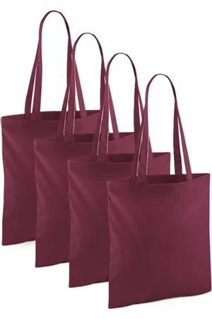 Merkloos 10x Katoenen schoudertasjes 42 x 38 cm - 10 liter - Shopper/boodschappen tas - Tote bag - Draagtas