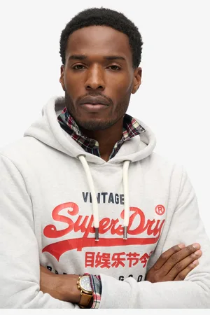 Superdry Duo Vintage hoodie met logo - Heren - Hoodies