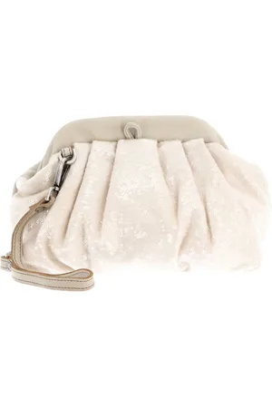 Caterina Lucchi Koppeling Schoudertas Los Angeles Violante Pochette Beige