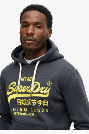 Superdry Neon hoodie met print - Heren - Hoodies