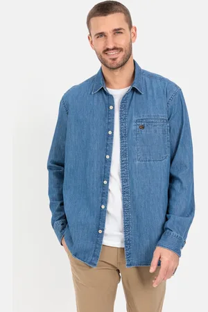 Camel Active Denim Shirt van puur katoen