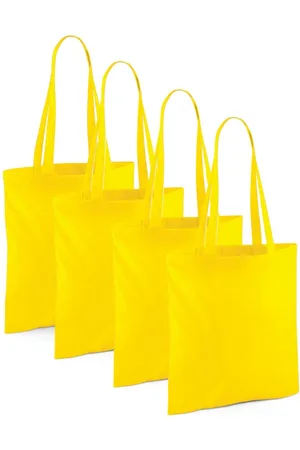 Merkloos 20x Katoenen schoudertasjes 42 x 38 cm - 10 liter - Shopper/boodschappen tas - Tote bag - Draagtas