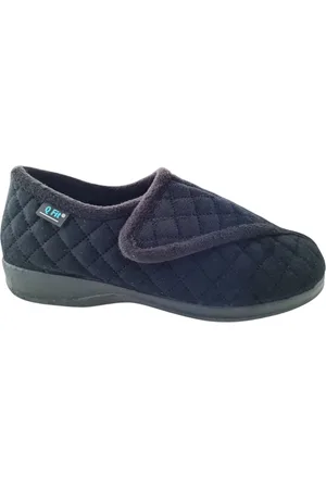 Q-Fit Rebecca Zwarte Dames Verbandpantoffels - - 38