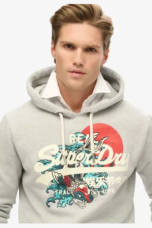 Superdry Tokyo hoodie met Vintage logo en grafische print - Heren - Hoodies
