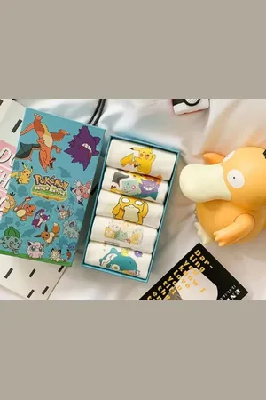 Pokemon Sokken - luxe geschenkset sokken - 5 paar sokken - - maat 36-40