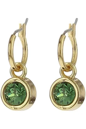 Biba Hang Oorbellen met Swarovski Steentje Erinite